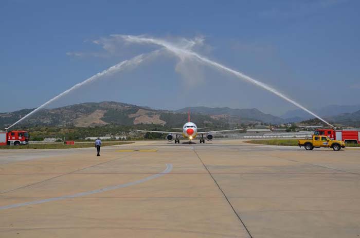 Gazipaşa-Alanya Havalimanına Germania ve DAT uçuş başlattı