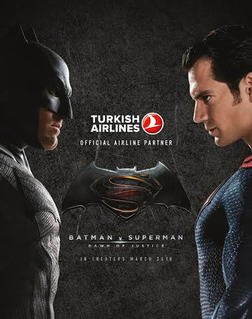 “Batman v Superman: Adaletin Şafağı” Filmi THY Uçak içinde Gösterime Girdi