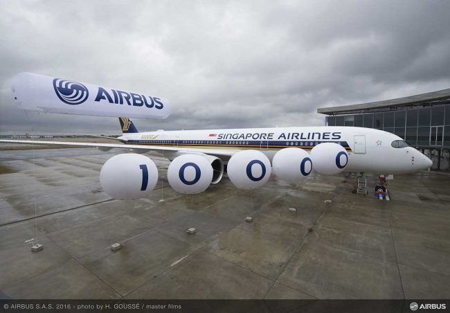 Airbus 10 bininci uçağını teslim etti