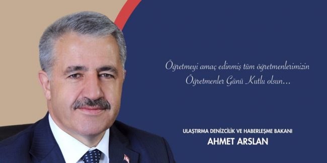 UHD Bakanı Arslan, “Öğretmenler Gününü Kutladı”