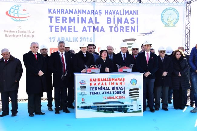 K.Maraş Terminal Binası temeli Başbakan Yıldırım tarafından atıldı