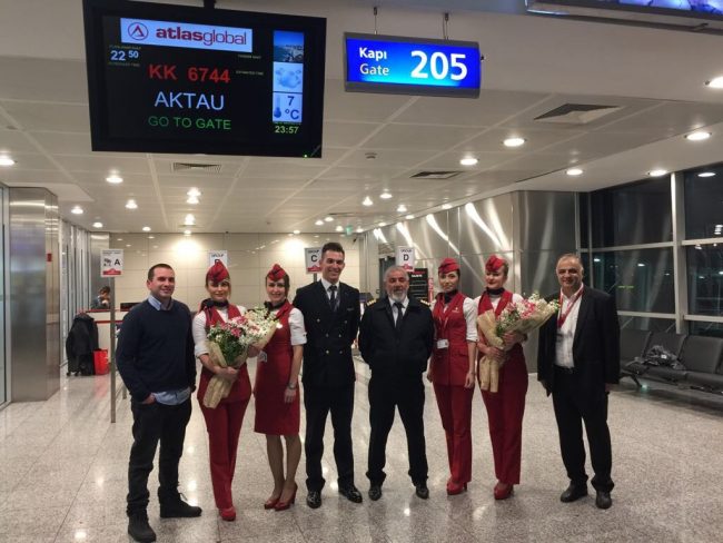 Atlasglobal, Aktau ve Samara uçuşlarına başladı