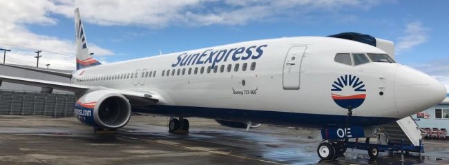 SunExpress’in 3. uçağı Boeing 737-800 NG filoya katıldı