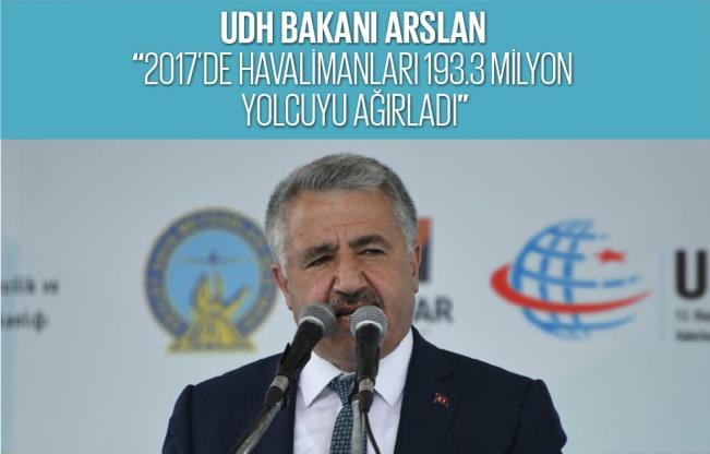 UDH Bakanı Arslan; “İstanbul Yeni Havalimanı, ilk yılında en az 70 milyon yolcu ağırlayacak”