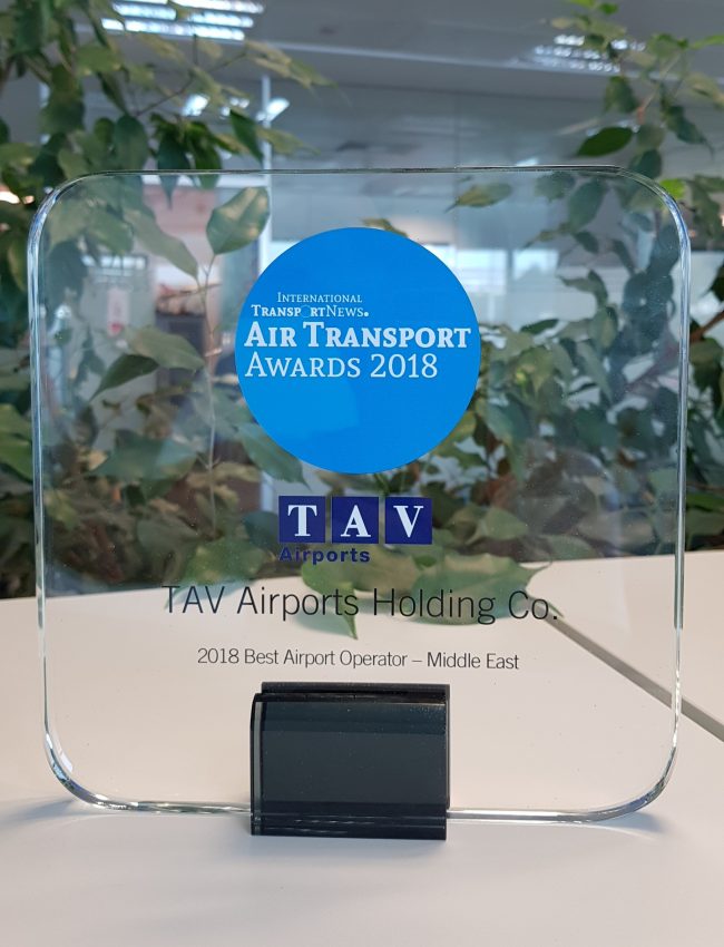 TAV, en iyi havalimanı işletmecisi ödülünü aldı