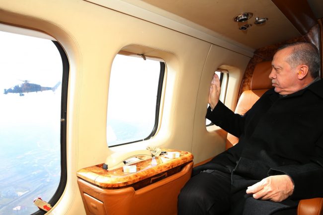 CB Erdoğan’a ATAK Helikopteri eşlik etti