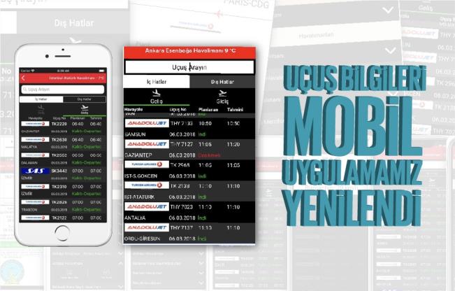 DHMİ’den İOS ve Android cihazlara havalimanlarında kolaylık