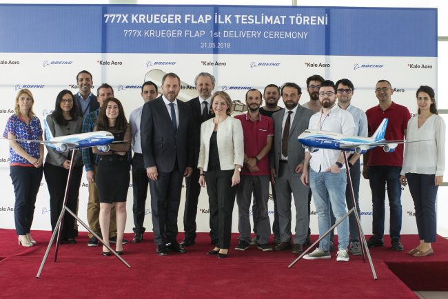 Kale Havacılık B777X için Kruger Flapleri teslim etti