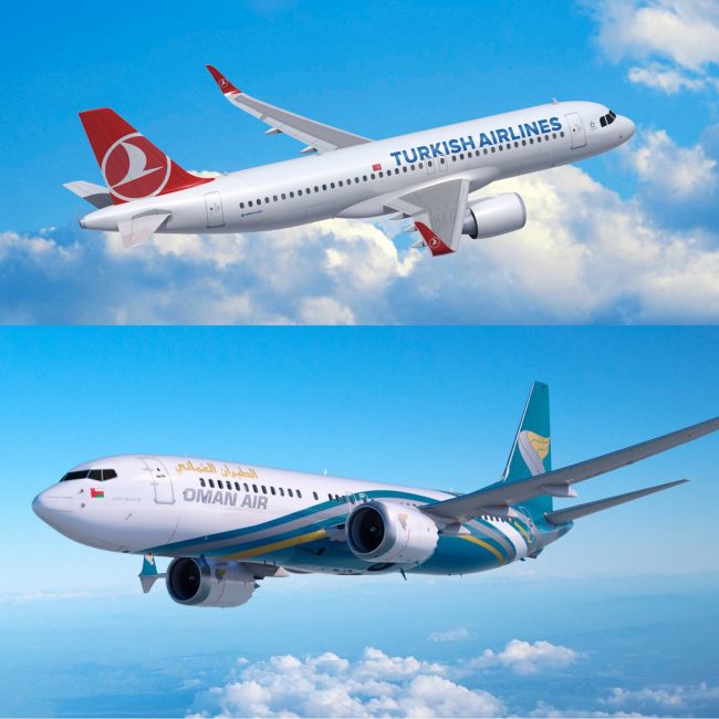 THY ile Oman Air Codeshare anlaşmasını genişletti