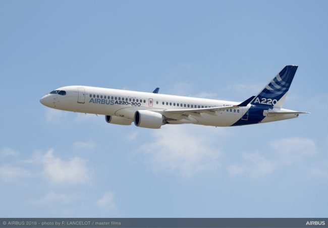 Airbus’tan yeni A220-100 ve A220-300