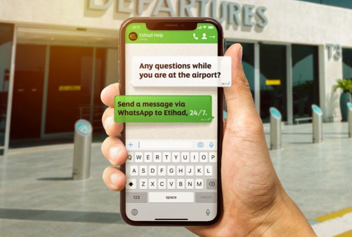 Etihad Airways, WhatsApp hizmetini tanıttı