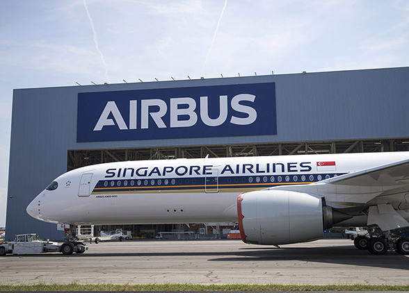 Singapore Airlines’ın A350 XWB’nin boyama işlemi tamamlandı