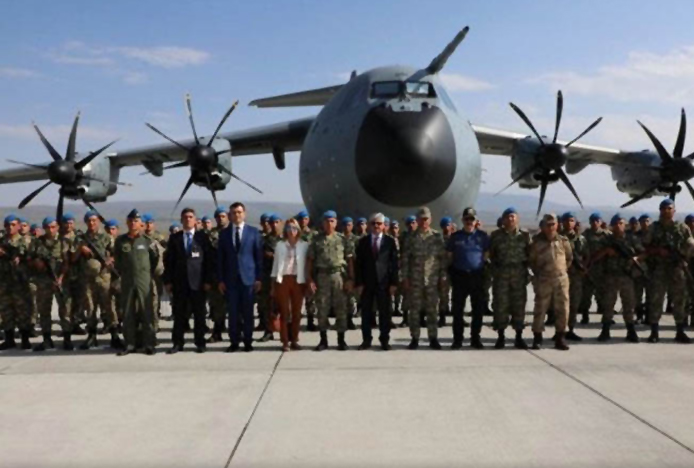 Komandolar Kars’tan Kilis’e A400M ile gitti