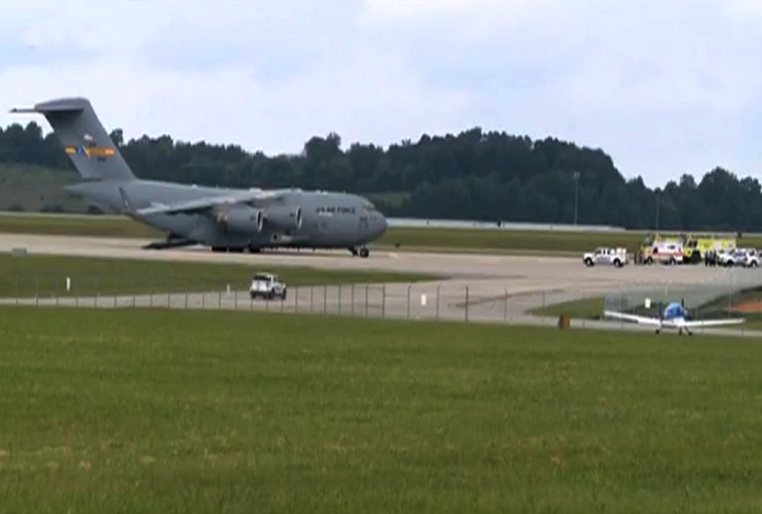 ABD Hava Kuvvetleri’nin C-17 Globemaster’ı acil indi