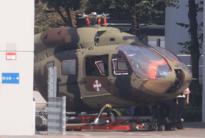 Sırbistan’ın ilk  H145M helikopterinin fotoğrafı çekildi