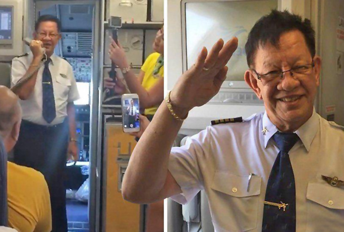 Cebu Pacific Airlines kaptanı yolculara ağlayarak veda etti