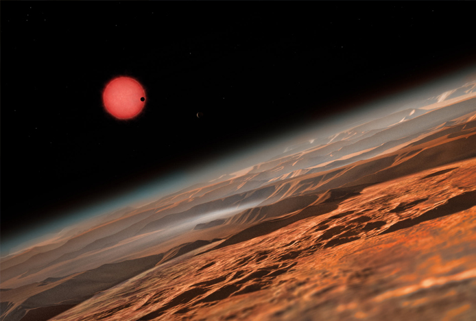 TRAPPIST-1 sisteminde