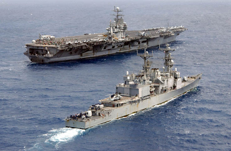 USS Harry Truman uçak gemisi Akdeniz’de operasyon başlattı