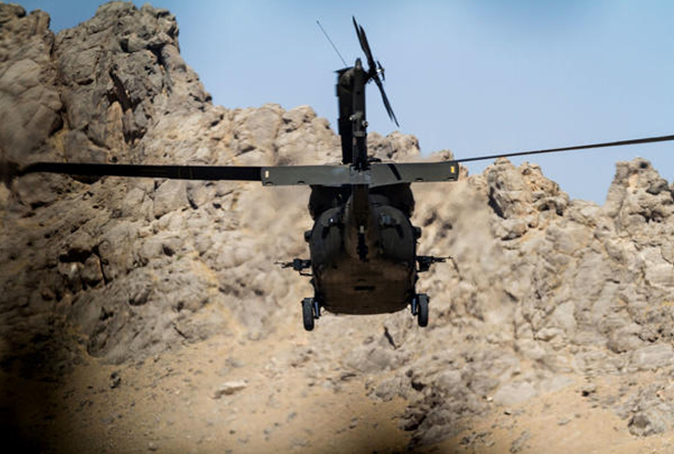 Afganistan Pervan’da askeri helikopter düştü