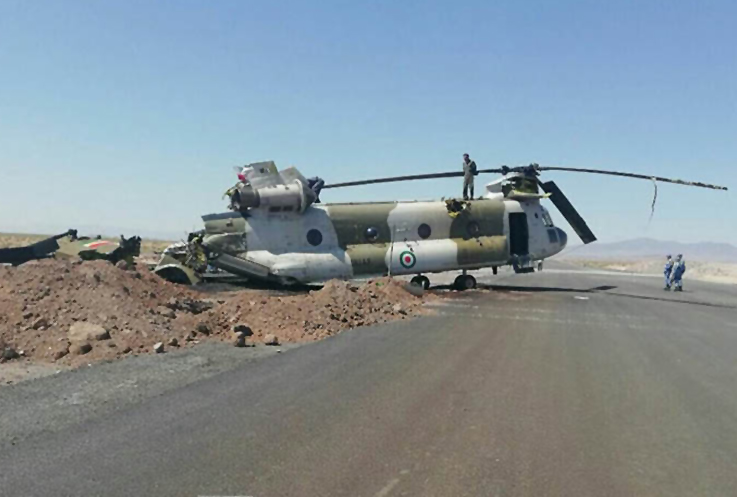 İran Hava Kuvvetleri’nin CH-47’si acil indi kaza geçirdi