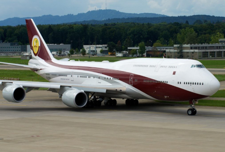 Katar Şeyhi Temim bin Hamed Al Sani’nin B-747-‘i İSG’ye indi
