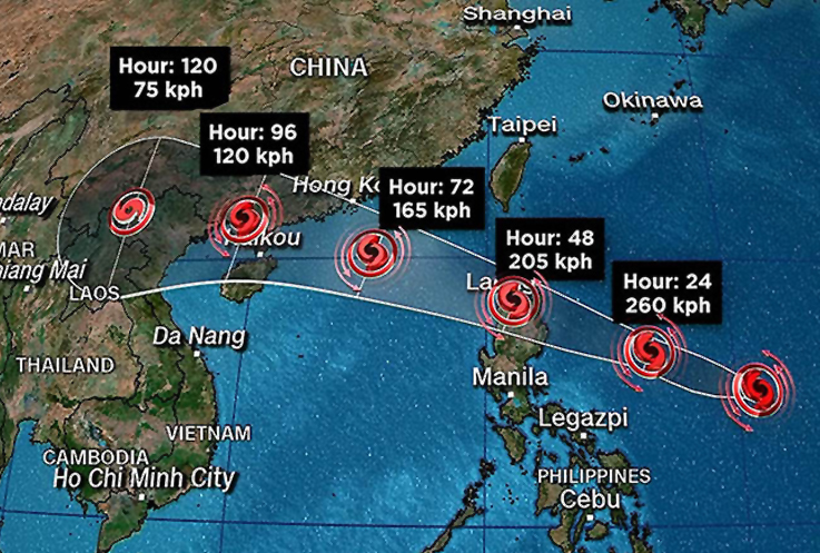 Mangkhut Tayfunu 100’den fazla uçuşu iptal etti