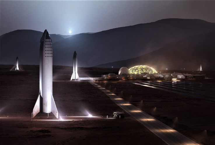 Elon Musk büyük Mars projesinin temsili fotoğraflarını paylaştı