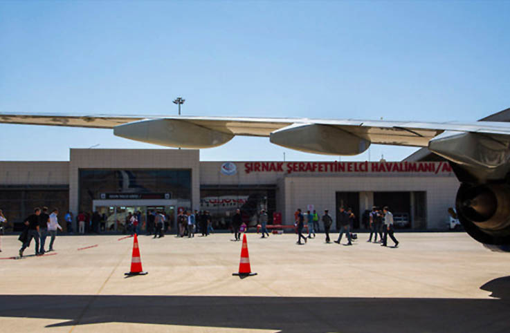Şerafettin Elçi Havalimanı’ndan son 8 ayda 285 bin yolcu geçti