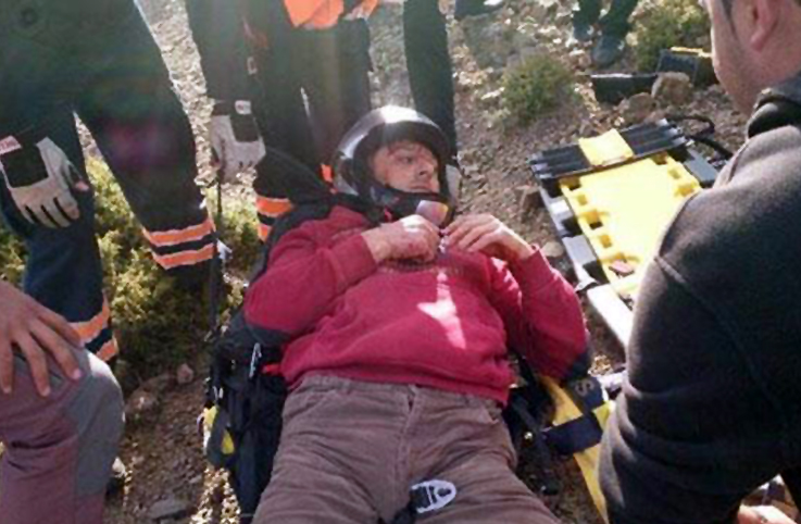 Tekirdağ’da  yamaç paraşütü kazası