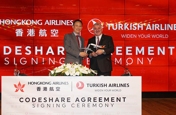 THY, Hong Kong Havayoluyla kod anlaşması yaptı