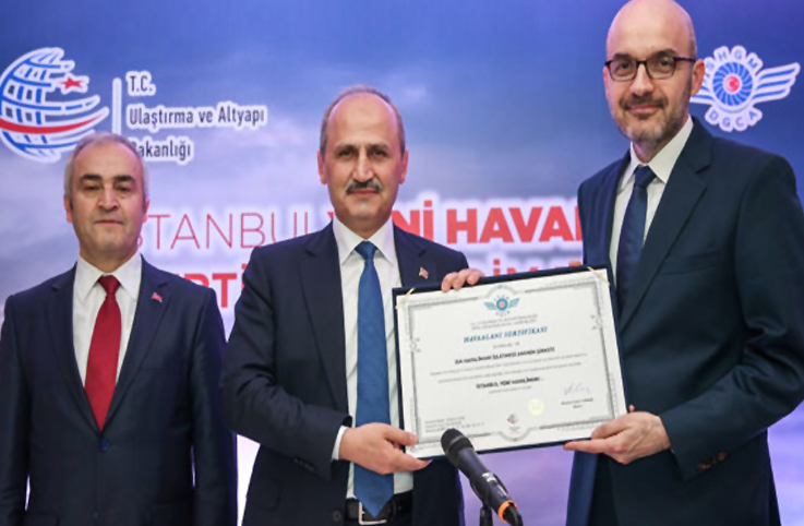 İstanbul Yeni Havalimanı sertifikasını aldı