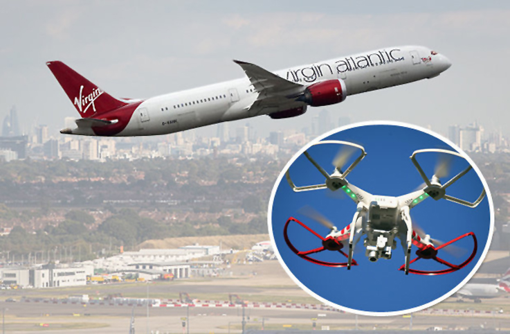 Virgin Atlantic’in Delhi-Londra uçağına drone çarpıyordu