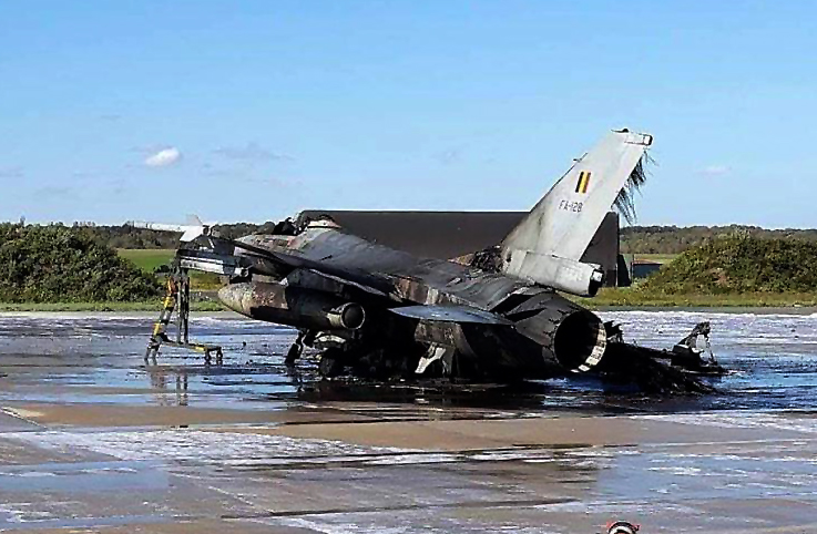 Belçika’da dün yanan F-16 ile ilgili şok açıklama