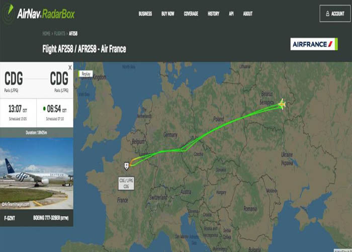 Rusya Air France uçağına geçiş izni vermedi