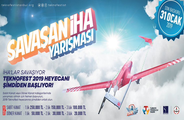 TEKNOFEST 2019 için savaşan İHA başvuruları açıldı