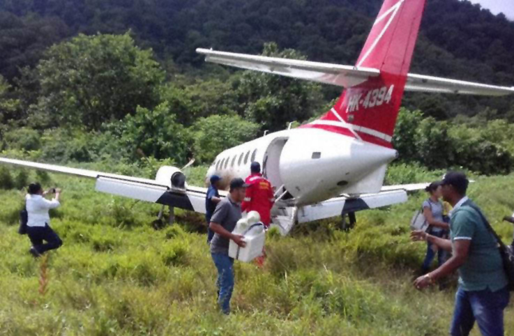 Kolombiyalı Sarpa Airlines’ın uçağı pistten çıktı