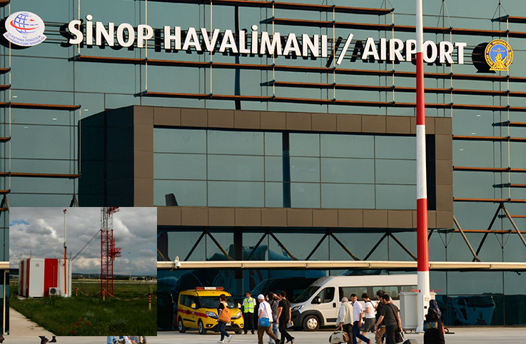Sinop Havalimanı’nda ILS sistemi hizmete girdi