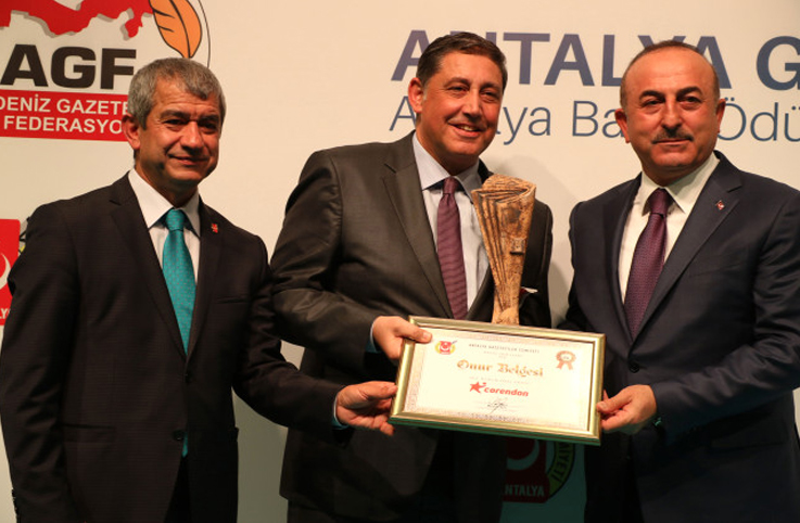 Antalya Gazeteciler Cemiyeti’nden Corendon’a özel ödül