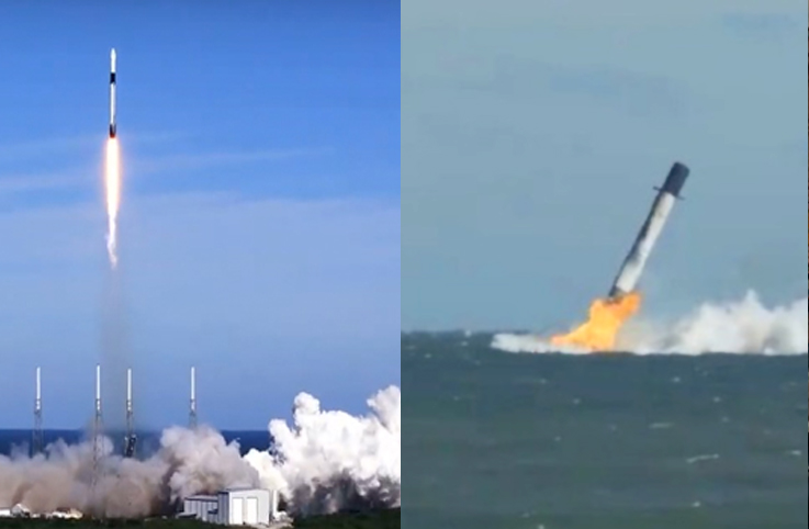 SpaceX’in uzay roketi Dragon suya düştü