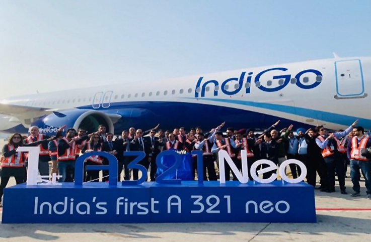 Indigo Airlines ilk A321 neo uçağını filosuna kattı
