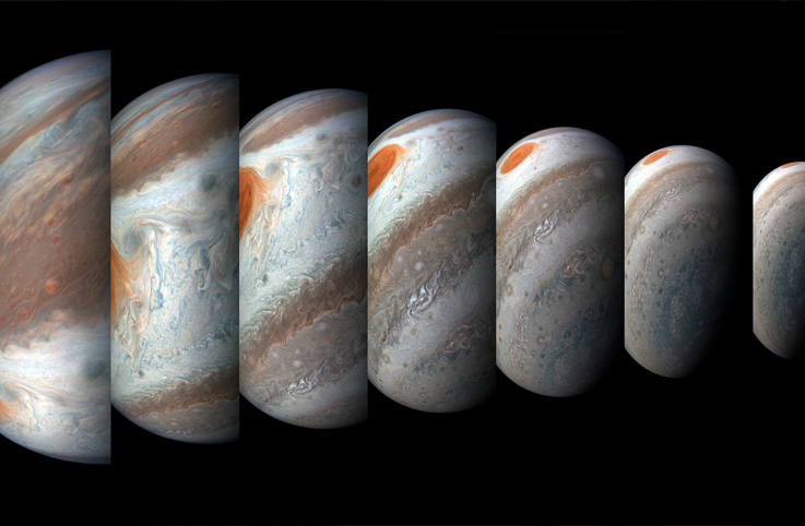 NASA’nın Juno’su jupiterdeki fırtına görüntülerini çekti