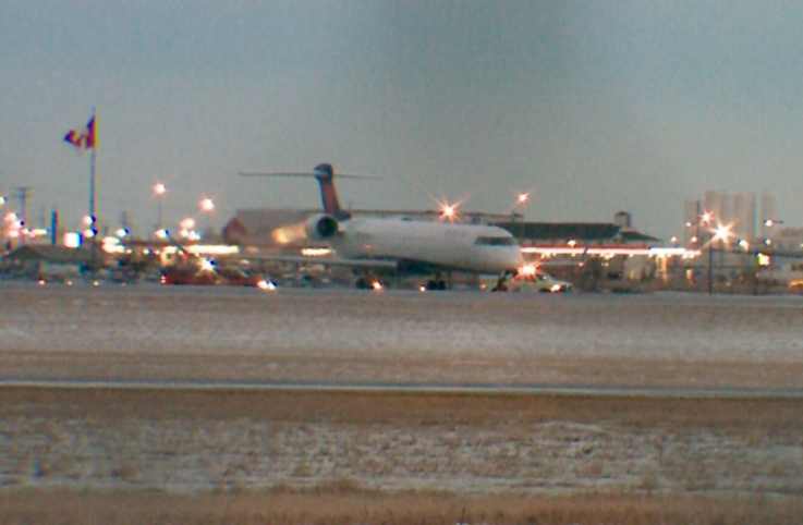 Delta Airlines’in uçağı pistte kaydı