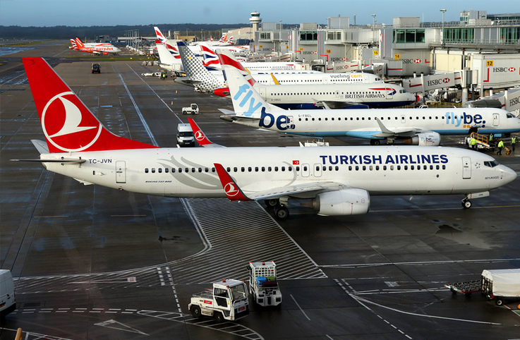 Londra Gatwick’teki done olayı THY’yi de etkiledi