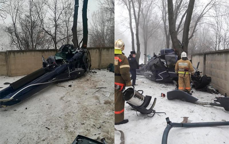 Almata’da helikopter kazası