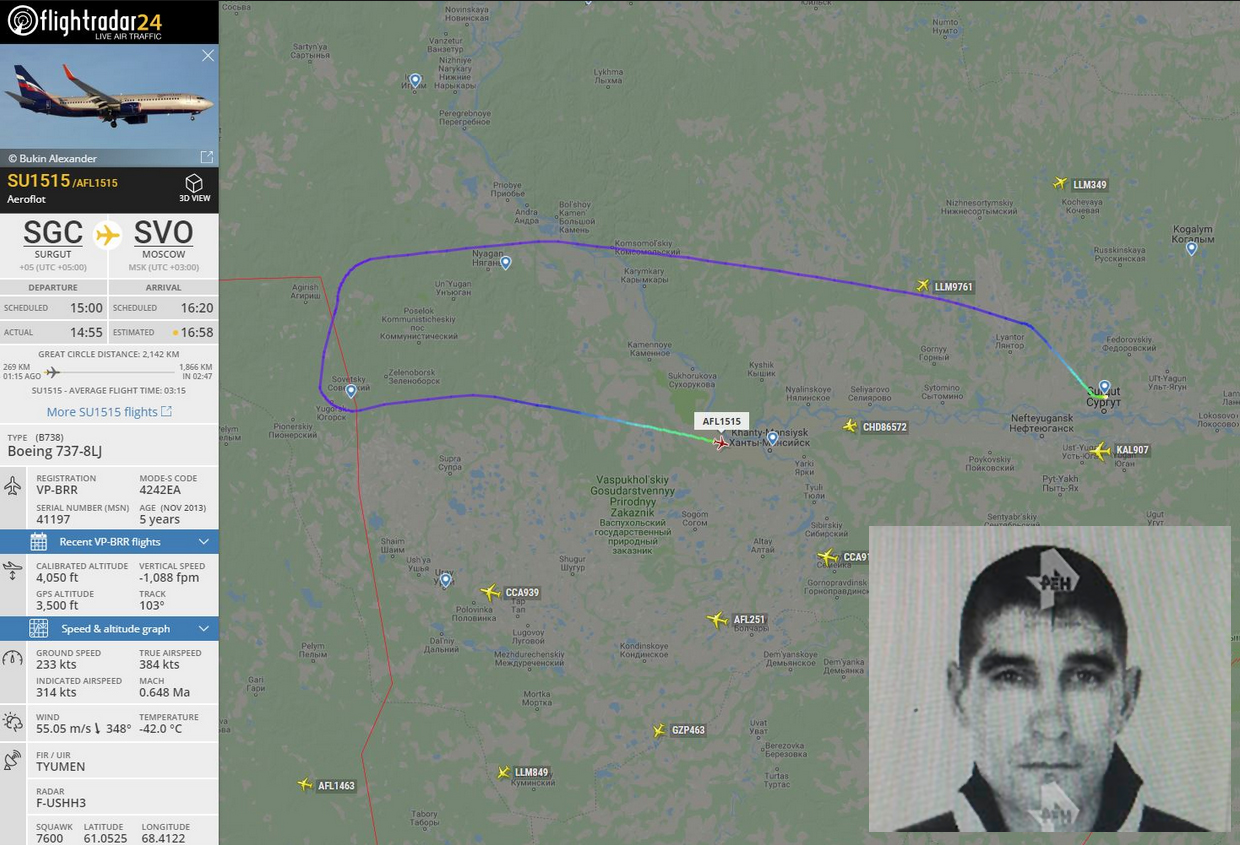 Aeroflot uçağını kaçırma girişimi