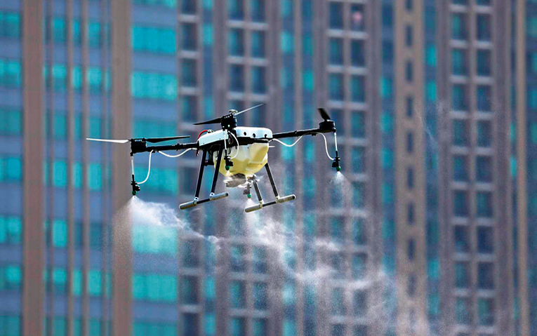 Tayland havayı drone ile temizliyor