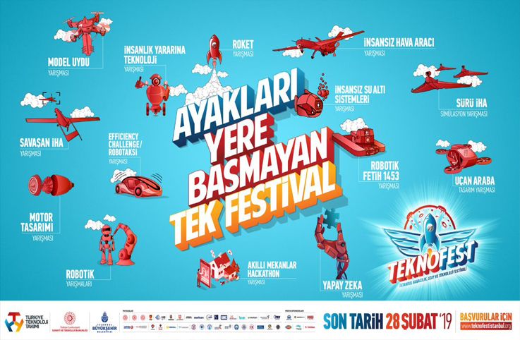 Teknofest 2019 yarışma başvuruları başladı