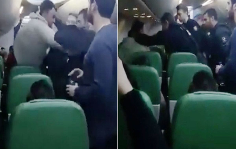 Transavia uçağında yolcu kokpite girmeye kalkıştı