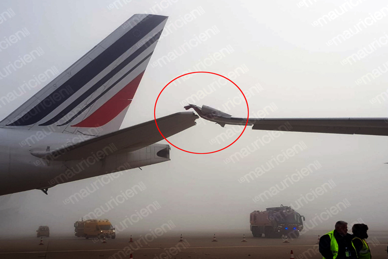 Fransa’da da Air Mauritis ile Air France uçağı çarpıştı