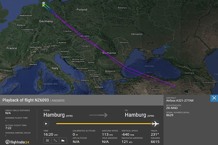 Yeni Zelanda’nın A321 NEO’su teslim edilmeden geri döndü